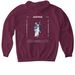 Justice - RBG, a Maroon Gildan Softstyle Pullover Hoodie (back-view)