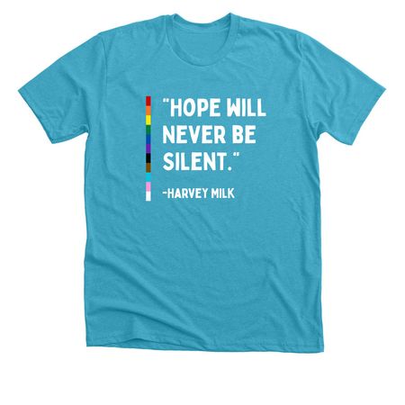 Hope Pride 2026, a Heather Aqua Premium Unisex Tee
