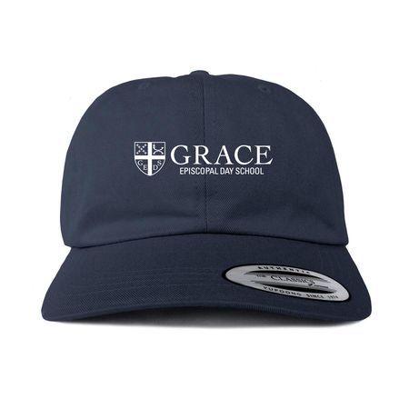 Grace Hat, a Navy Printed Classic Baseball Cap