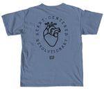 Heart-Centered Revolutionary, a Blue Jean Comfort Colors Unisex Tee (back-view)