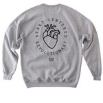 Heart-Centered Revolutionary, a Sport Grey Softstyle Crewneck Sweatshirt (back-view)