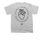 Heart-Centered Revolutionary, a Sport Grey Youth Unisex Tee (back-view)