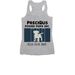 Help US save more pups!!!!, a Athletic Heather Women's Racerback (back-view)