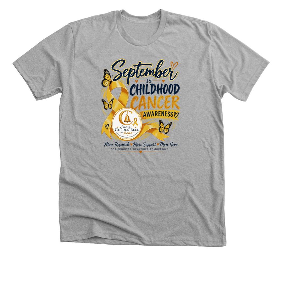 Caius Golden Bell of Hope, a Athletic Heather Premium Unisex Tee