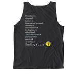 TGT x SuperNathan, a Black Comfort Colors Tank Top (back-view)