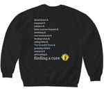 TGT x SuperNathan, a Black Softstyle Crewneck Sweatshirt (back-view)