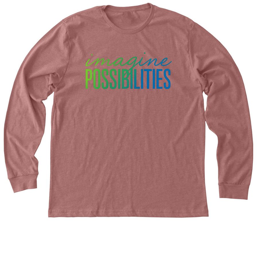 IP Long Sleeve Tee, a Heather Mauve Premium Long Sleeve Tee