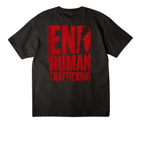 Kairos Cut-Ups // End Human Trafficking Line, a Black Unisex Heavyweight Tee