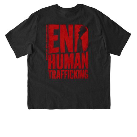Kairos Cut-Ups // End Human Trafficking Line, a Dark Heather Grey Stanley/Stella Unisex Freestyler Heavyweight Tee