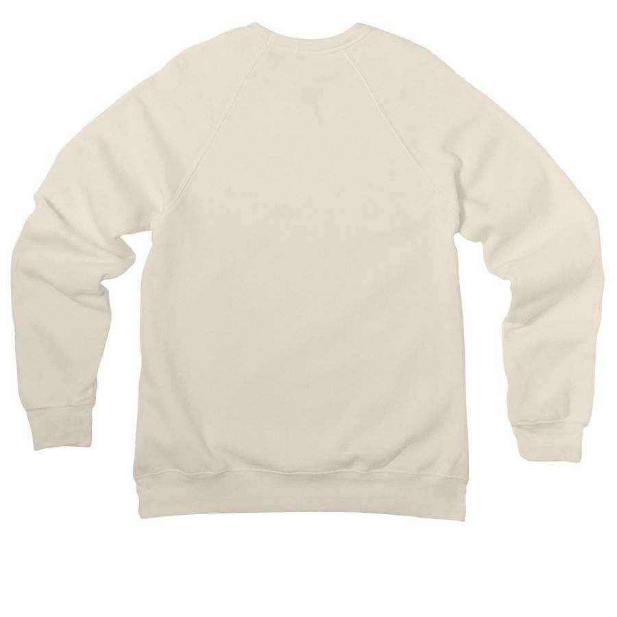 Thank You for Spaying & Neutering, a Natural Premium Raglan Crewneck Sweatshirt (back-view)