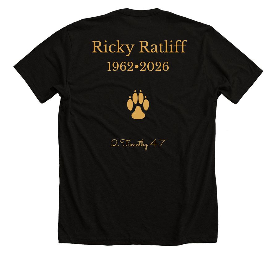 Ricky Ratliff Memorial&nbsp;, a Solid Black Blend Premium Unisex Tee (back-view)