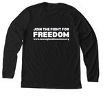 New England Innocence Project Apparel, a Solid Black Blend Premium Long Sleeve Tee (back-view)