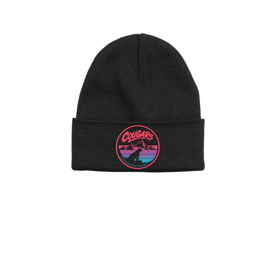 Rad Cougar Beanies, a Black Printed Base Camp Beanie