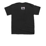 Halo Society Members - Whiteout, a Black Youth Unisex Tee (back-view)