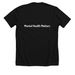 Out of the darkness walk 2026 fundraiser&nbsp;, a Solid Black Blend Premium Unisex Tee (back-view)