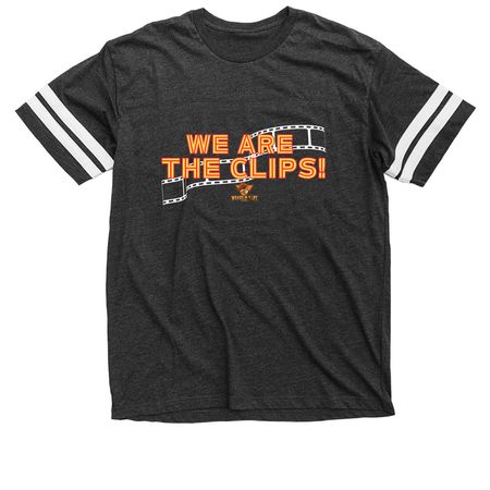 We Are The Clips Collection, a Vintage Smoke / White Football Jersey Tee