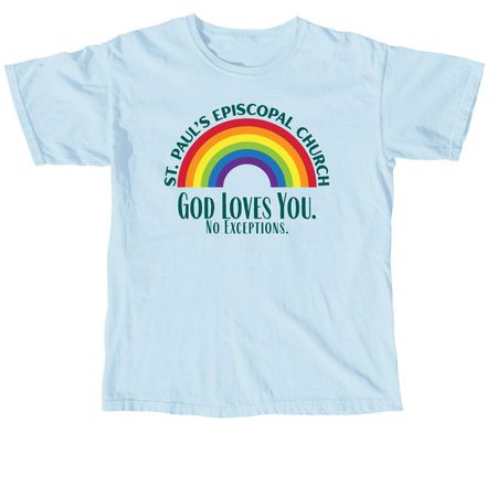 St. Paul's Pride (Rainbow), a Chambray Comfort Colors Unisex Tee