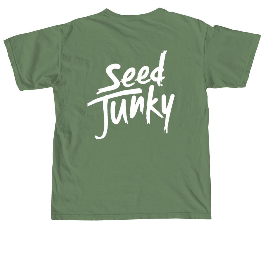 Seed Junky Pocket Fox, a Hemp Comfort Colors Unisex Tee (back-view)