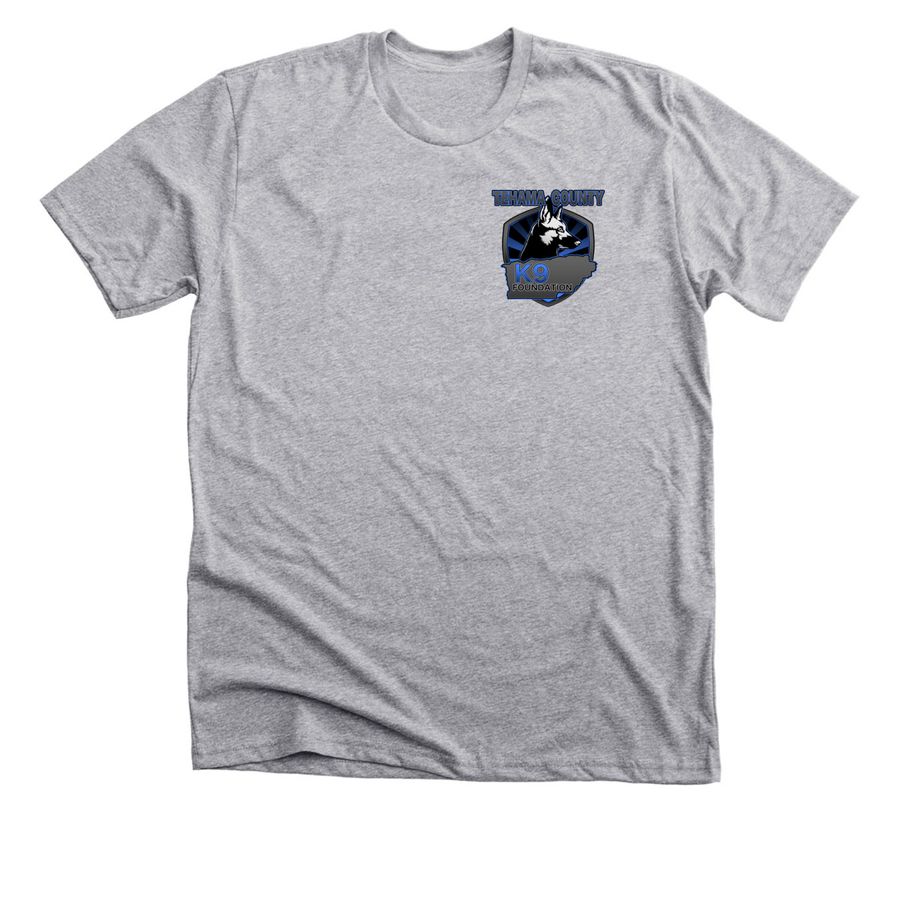 Tehama Co K9 Foundation&nbsp;, a Athletic Heather Premium Unisex Tee
