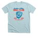 Retro Vibes, a Heather Ice Blue Premium Unisex Tee