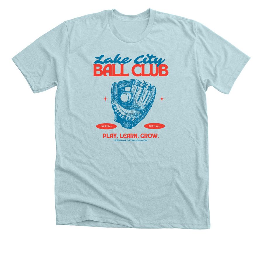 Retro Vibes, a Heather Ice Blue Premium Unisex Tee