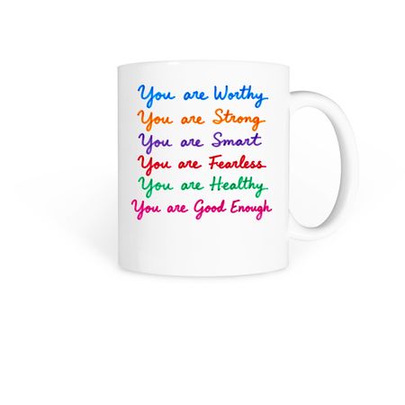 Affirmations&nbsp;by&nbsp;Zubeda Khan, a White Coffee Mug