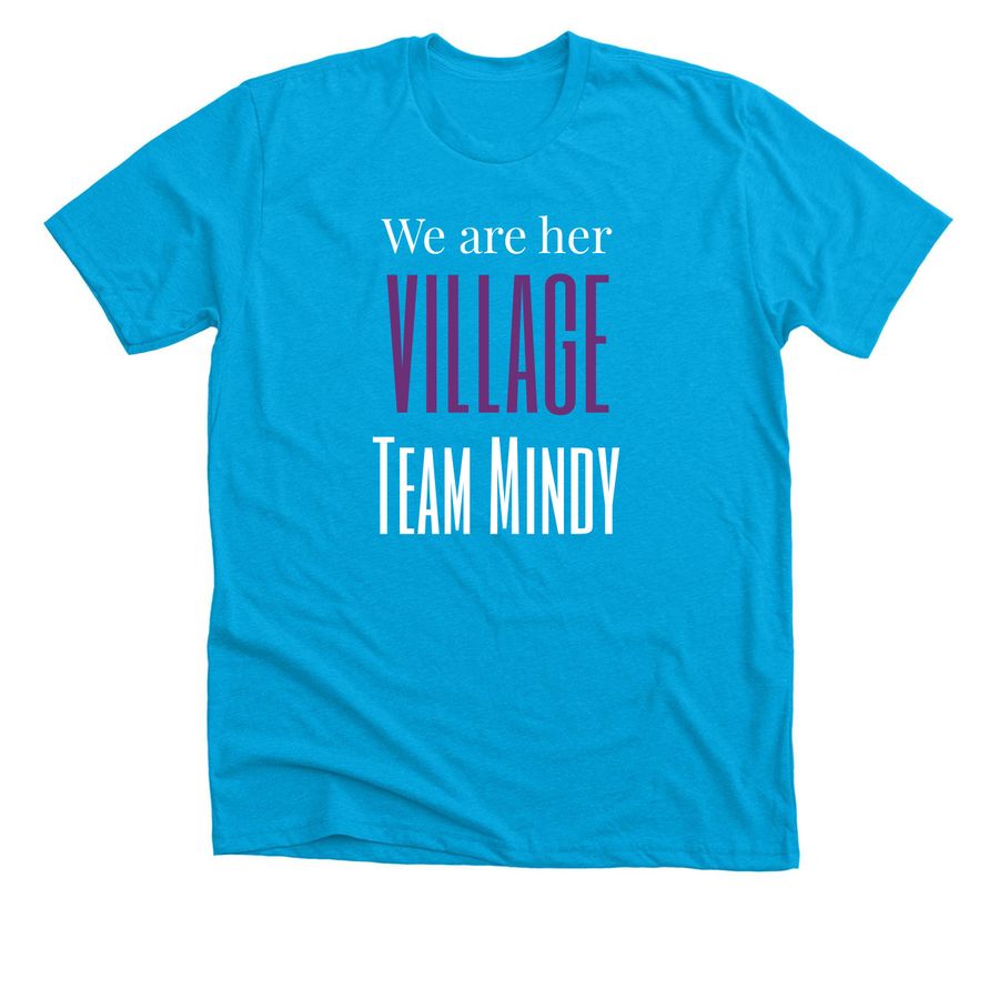 Fight With Mindy: GBS Awareness, a Neon Blue Premium Unisex Tee