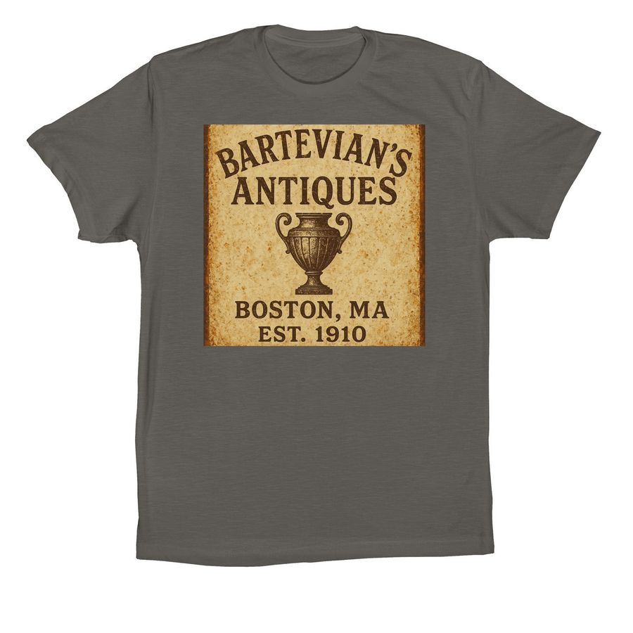 Celebrating Bartevian's of Boston&nbsp;, a Asphalt Premium Cotton Tee