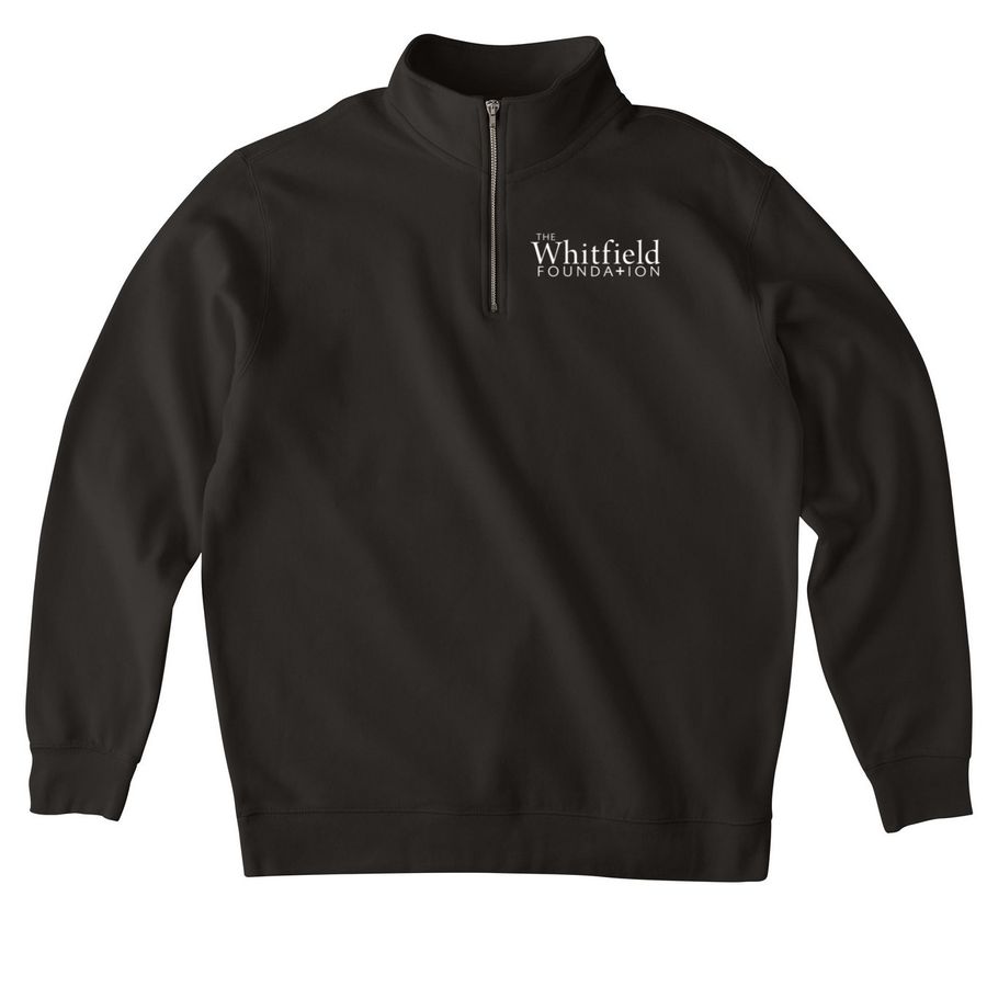 Foundation Endowment Fundraiser, a Black Midweight Quarter Zip Pullover