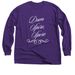 Dum Spira Spera Shirt (dark), a Purple Classic Long Sleeve Tee