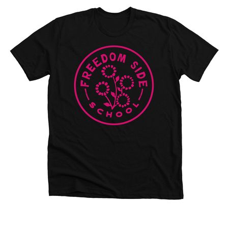 magenta, a Solid Black Blend Premium Unisex Tee