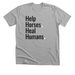 Help Horses. Heal Humans.&nbsp;, a Athletic Heather Premium Unisex Tee