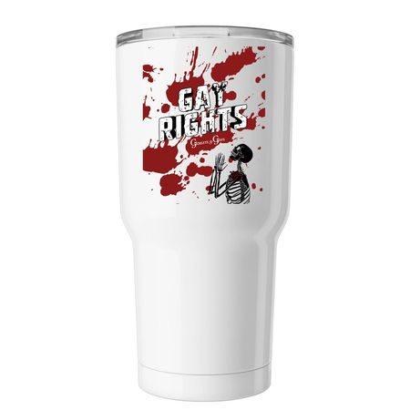 Hydrate Gayly, a White Insulated Tumbler