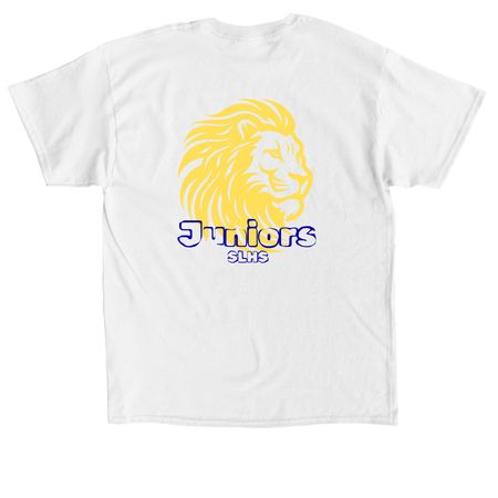 SLHS Class of 2028, a White Classic Unisex Tee (back-view)