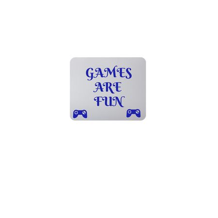 Games Are Hard MP, a White Full Color Mouse Pad