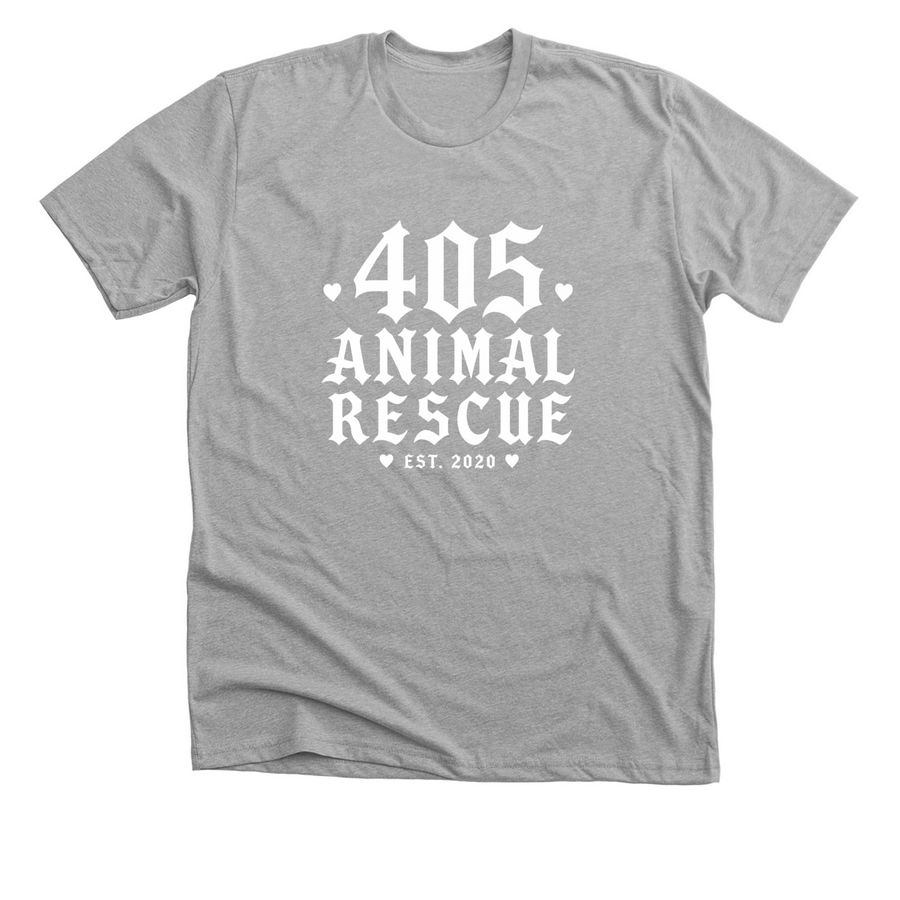 405 Gothic, a Athletic Heather Premium Unisex Tee