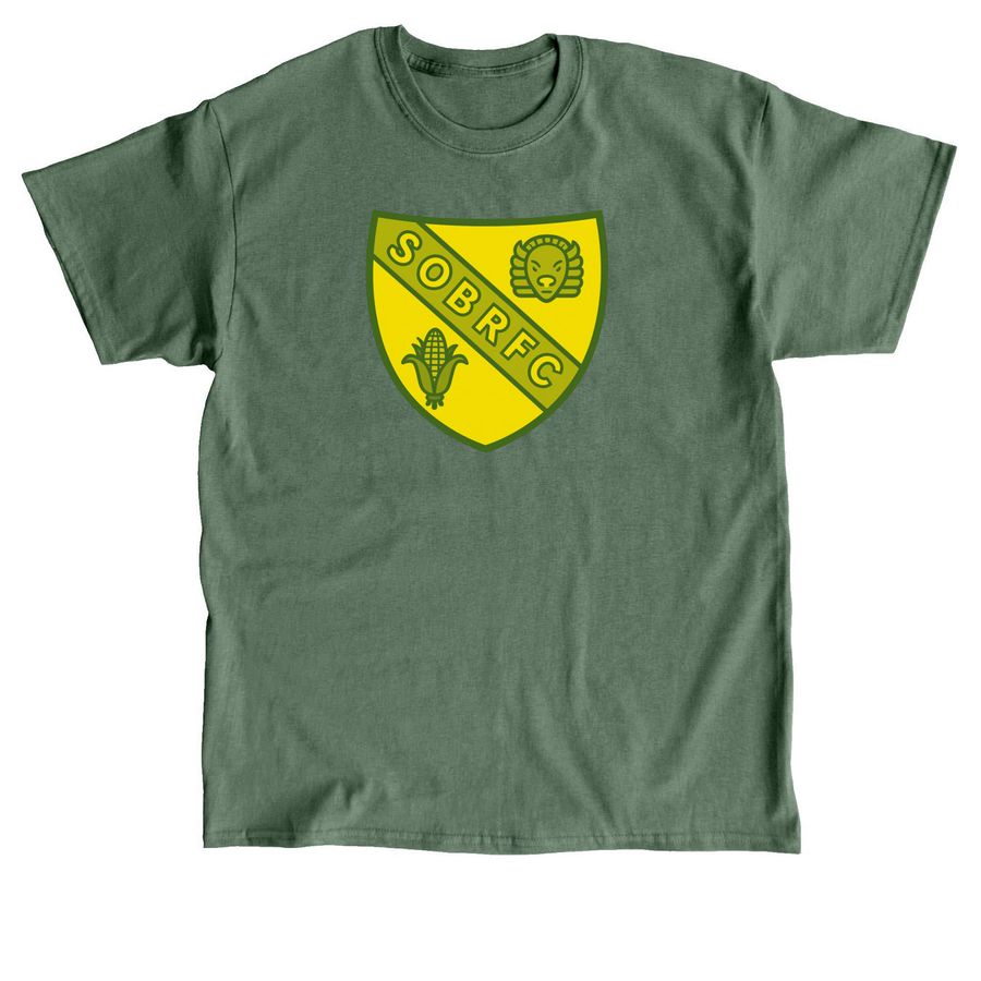 SOBRFC - green & gold, a Military Green Classic Unisex Tee