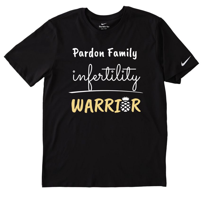 Pardon Family, a Black Nike Dri-FIT Jersey Blend Performance Tee