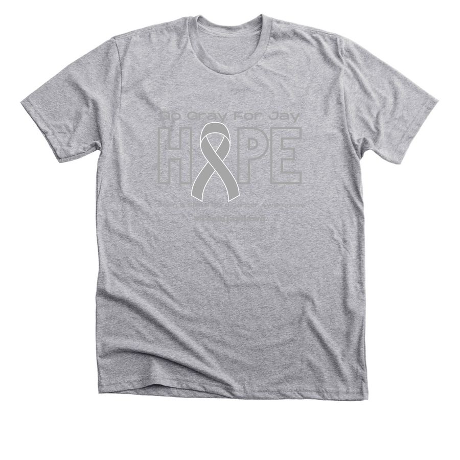 Go Gray For Jay, a Athletic Heather Premium Unisex Tee
