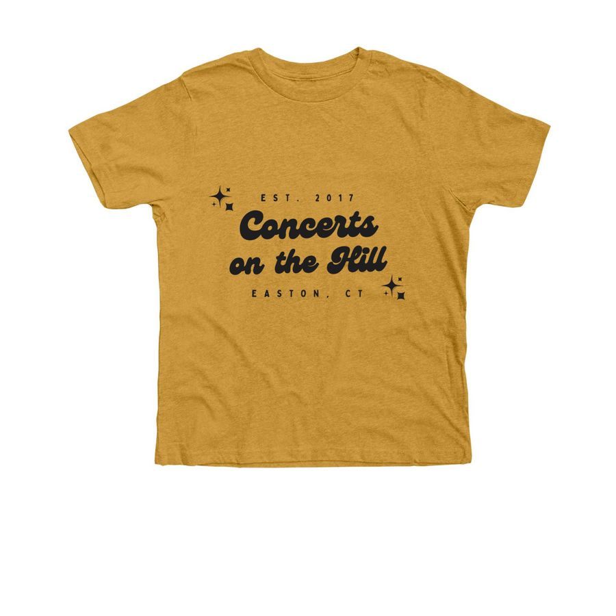 Youth Solid Tee, a Heather Mustard Premium Youth Tee