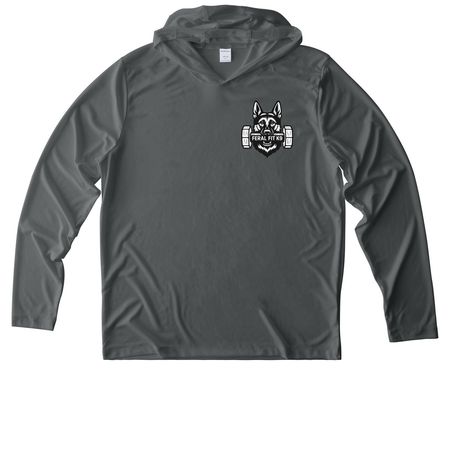 Dock Diving Regionals ?26, a Dark Smoke Grey UV Performance Long Sleeve Hoodie