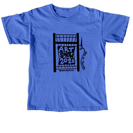 Riley Art Show 2026, a Flo Blue Comfort Colors Unisex Tee