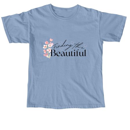 Finding the Beautiful, a Washed Denim Comfort Colors Youth Tee