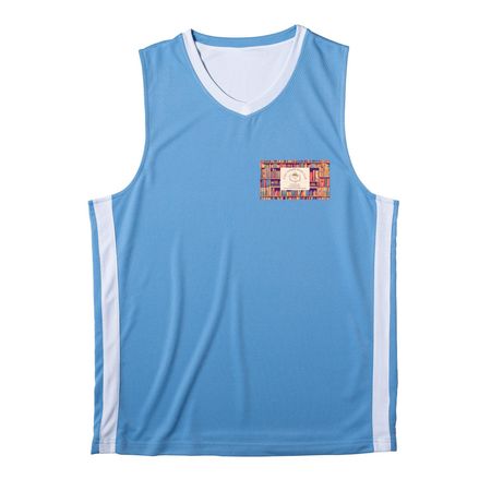 Athletic Wear -Cozy Corner Book Club, a Carolina Blue/ White Reversible Basketball Jersey