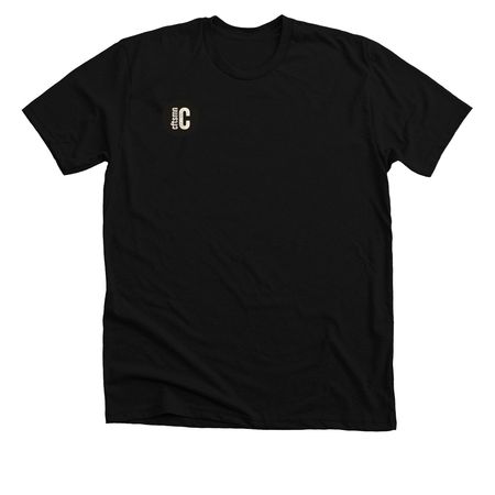 BUILT - NOT BOUGHT, a Solid Black Blend Premium Unisex Tee (back-view)