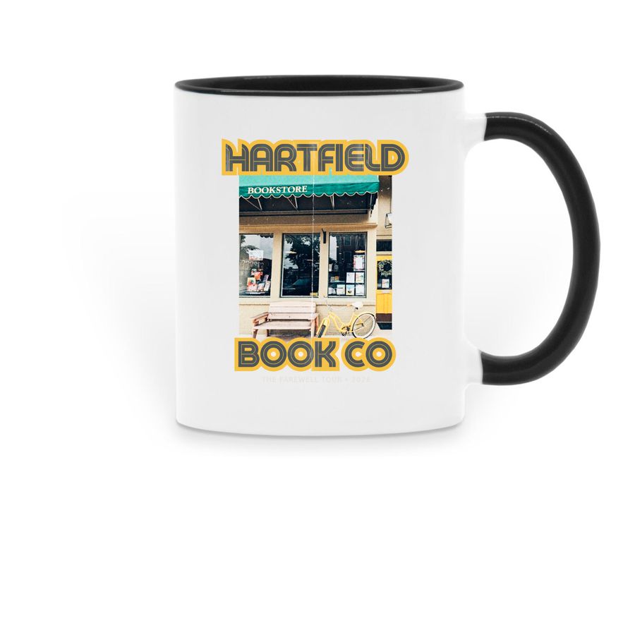 Hartfield's Farewell Tour Mug, a Black Two-Tone Ceramic Mug