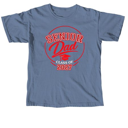 Senior Dad, a Blue Jean Comfort Colors Unisex Tee