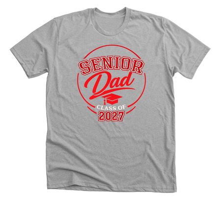 Senior Dad, a Athletic Heather Premium Unisex Tee