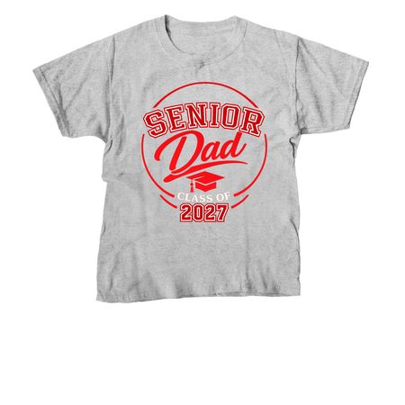 Senior Dad, a Sport Grey Youth Unisex Tee