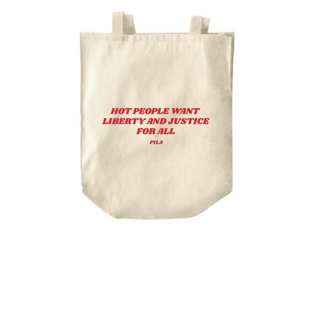 Liberty & Justice For All Tote, a Natural Over-the-Shoulder Shopping Tote Bag